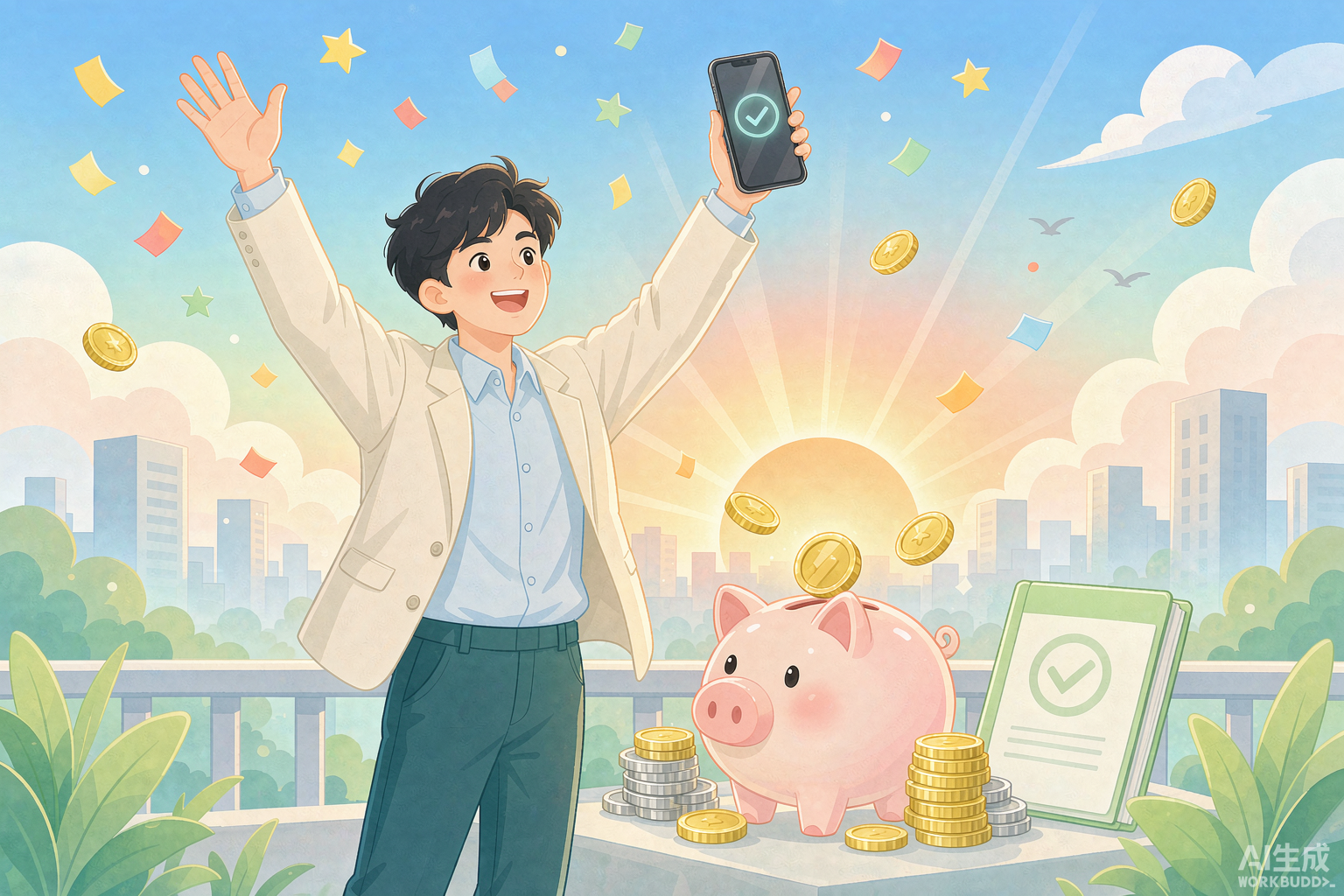 毕业第三年，他还清了留学贷款，也存下了第一个十万