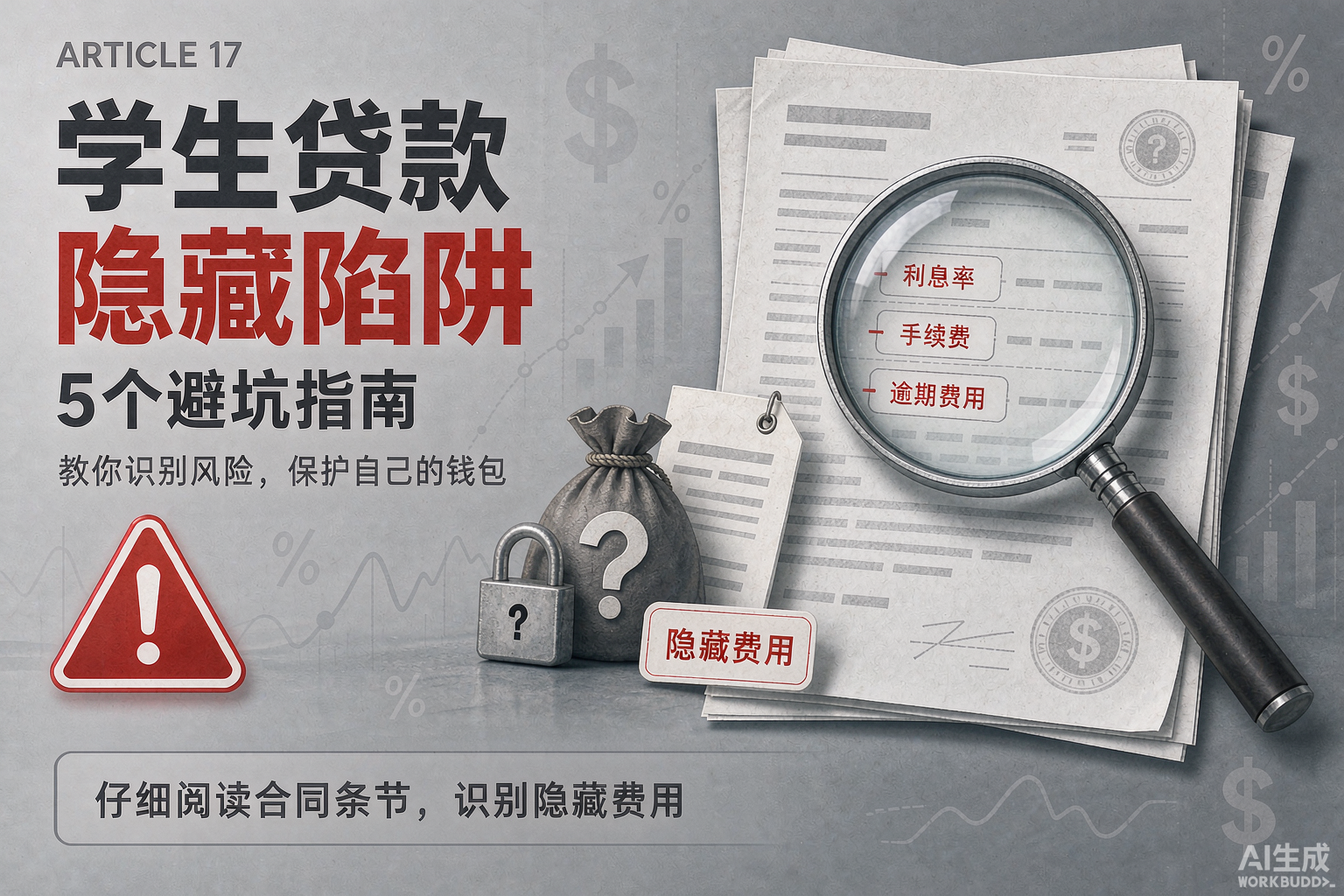 留学生贷款避坑指南：5 个隐形费用与陷阱